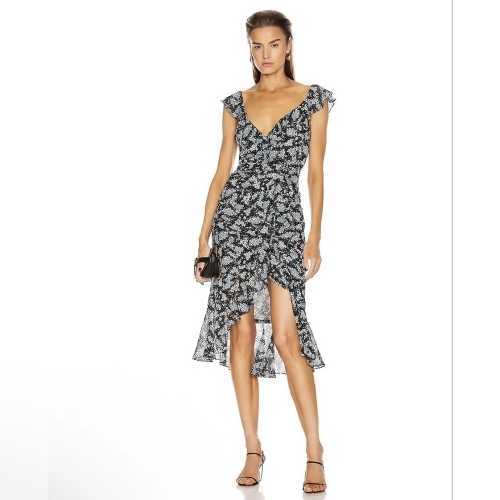 VERONICA BEARD Amal Silk Floral Summer Dress NEW NO TAGS